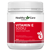 Healthy Care Vitamin E 500IU 200 Capsules